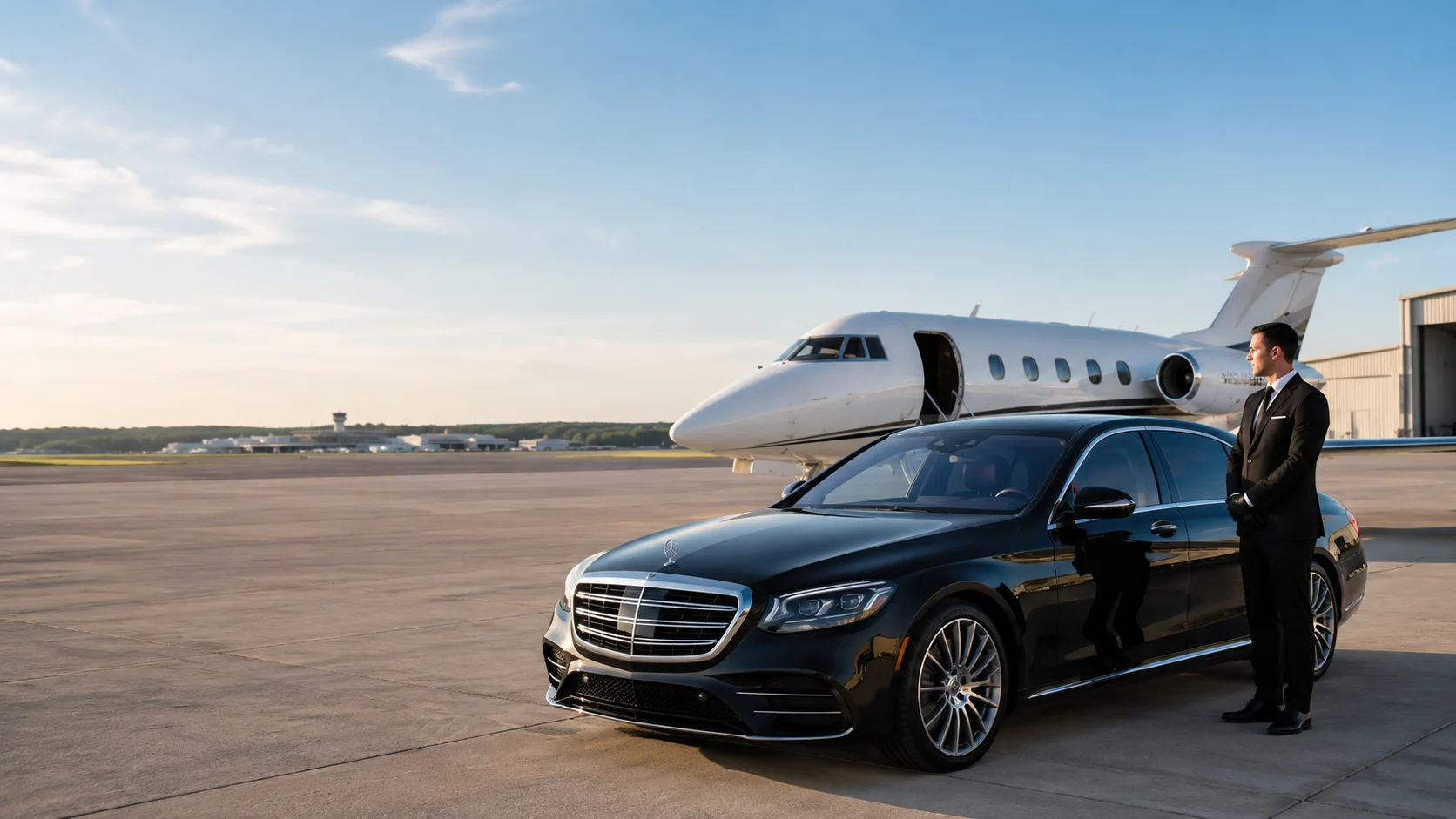 Luxury sedan for Ocean County Airport Car Service by Sunrise Limousine